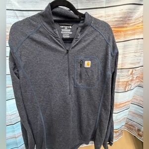 Carhartt Navy Heather Quarter-Zip Pullover